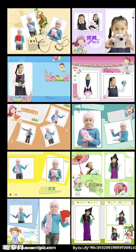 韩国儿童摄影网页模板PSD素材免费下载_红动中国