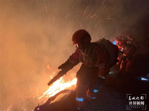 昆明盘龙区发生山火，驻地森林消防队伍紧急救援