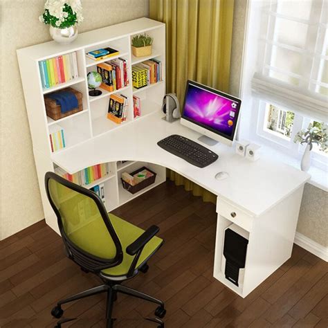 现代简约实木转角书桌 家用书房单人台式电脑桌L型拐角员工办公桌-阿里巴巴