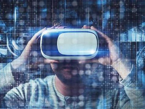 梦幻科技风未来科技智能眼镜VR技术虚拟场景人物体验海报设计模板下载(图片ID:3234169)_-平面设计-精品素材_ 素材宝 scbao.com