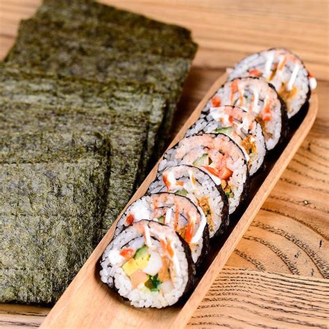 寿司海苔无添加紫菜包饭家用即食海味零食饭团专用大片原味海苔片