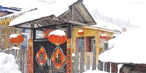 东北雪村插画图片下载-正版图片400831655-摄图网