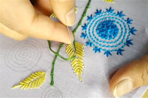 刺绣教程：星月花刺绣图案，6种针法教你绣_凤凰网视频_凤凰网