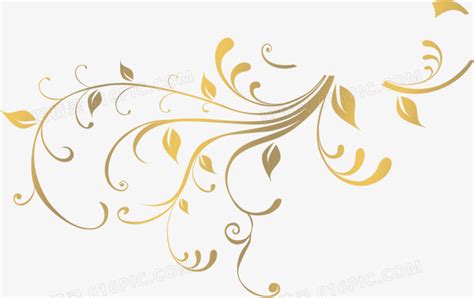 金色的花藤装饰素材图片免费下载_PNG素材_编号14ni8n90o_图精灵