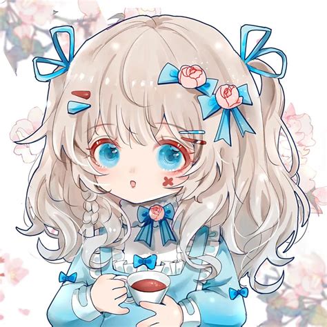 甜美女生动漫头像闺蜜二人