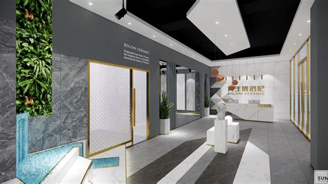 美生博洛尼瓷砖总部展厅|空间|商业空间设计|SUN思文空間設計_原创作品-站酷ZCOOL