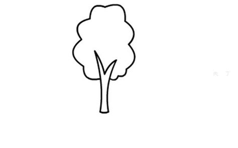 简笔画动画教程之两棵树的绘画步骤图解 肉丁儿童网