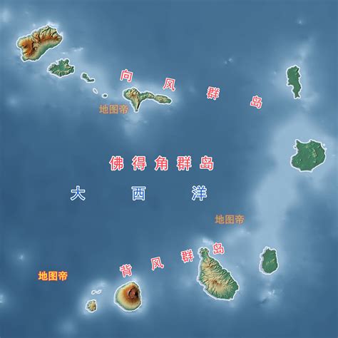 佛得角地图图片