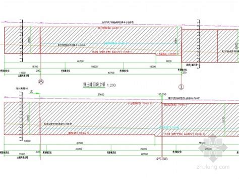 新疆某公路建设工程加筋挡土墙设计CAD图_土木在线