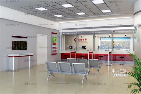 银行大厅.营业厅设计案例效果图_美国室内设计中文网