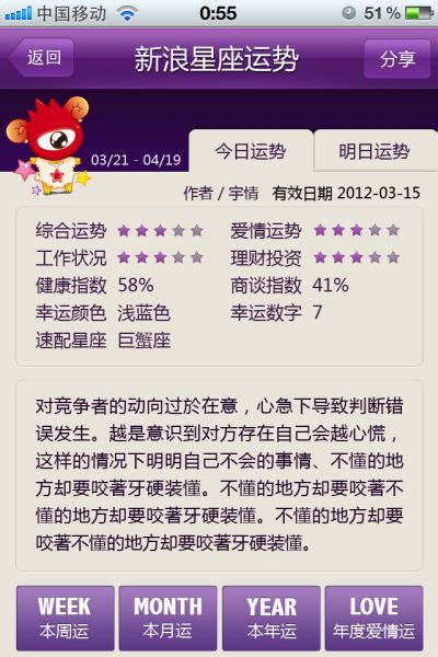 新浪星座运势 for iOS 1.0.0.2 发布_星座频道_新浪网