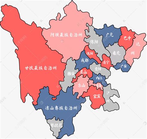 四川地图素材图片免费下载-千库网