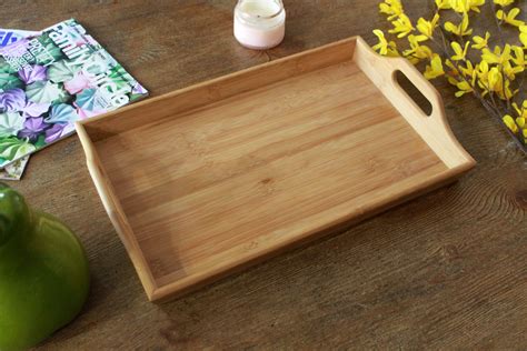 LotFancy 5Pcs Nesting Wood Trays, Natural Wooden Trays for Craft and ...