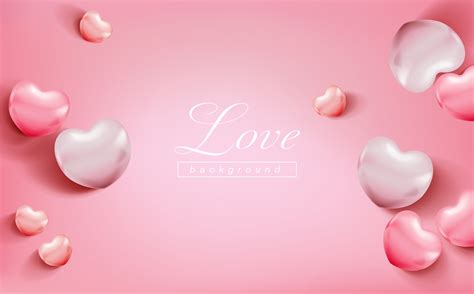 Heart background in pink color for valentine card design 38846519 ...