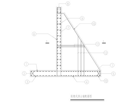 4-12米扶壁式挡土墙设计图10张-路桥节点详图-筑龙路桥市政论坛