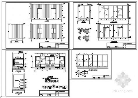 某施工工地临时宿舍楼结构设计图-钢结构施工图-筑龙结构设计论坛