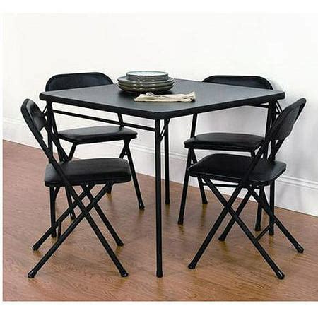 5pc. XL Series Folding Card Table and 2 in. Ultra Padded Chair Set ...