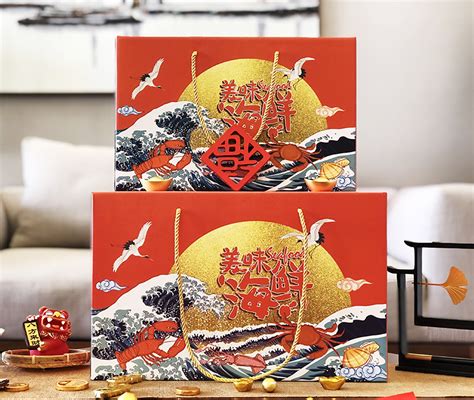 海鲜包装盒鲜活海产品冷藏泡沫箱包装盒海鲜年货大礼包包装礼品盒-阿里巴巴
