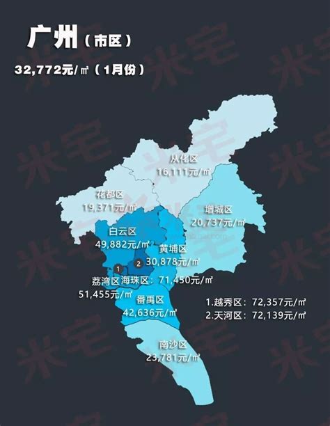 官方公布：广州各区土地价格地图曝光！详细到街道！__财经头条
