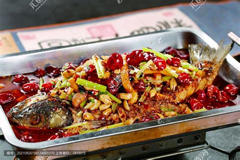 荆州烤鱼,中国菜系,食品餐饮,摄影素材,汇图网www.huitu.com