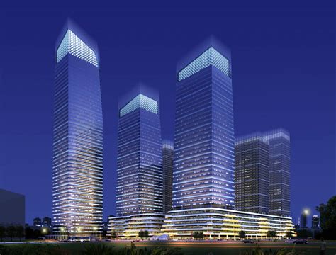 现代高层商业综合体3dmax 模型下载-光辉城市