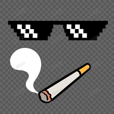 非主流 墨镜烟头像