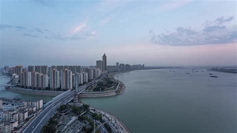 安徽芜湖城市风光日转夜—高清视频下载、购买_视觉中国视频素材中心