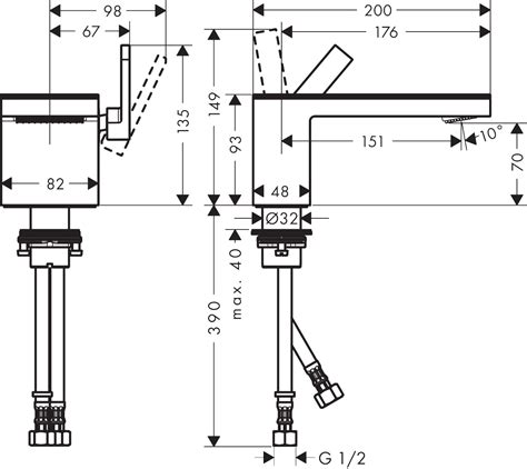 AXOR Washbasin mixers: AXOR MyEdition, Single lever basin mixer 70 with ...