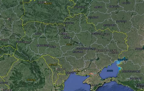 乌克兰卫星地形图 - 乌克兰地图 - 地理教师网