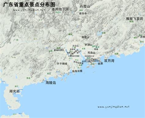 广东省旅游地图图片