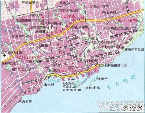 多伦多地图图片