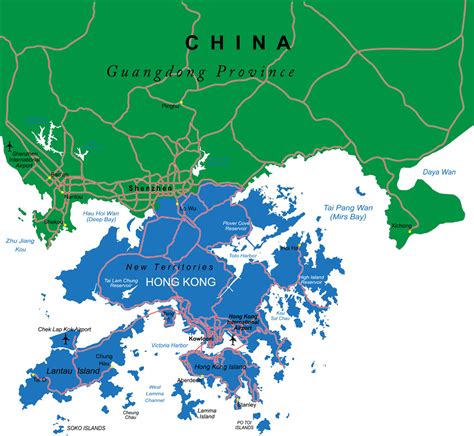 香港特别行政区地图矢量图片(图片ID:1132433)_-其他-空间环境-矢量素材_ 素材宝 scbao.com