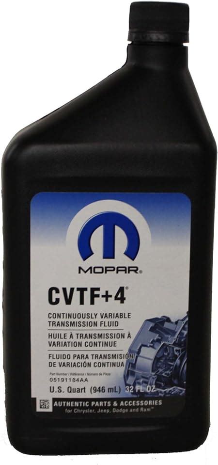 Genuine Mopar Fluid 5191184AA CVTF+4 Transmission Fluid - 1 Quart ...