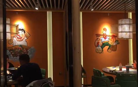 墙体彩绘 餐饮店墙绘壁画 原创设计_本视墙绘-站酷ZCOOL