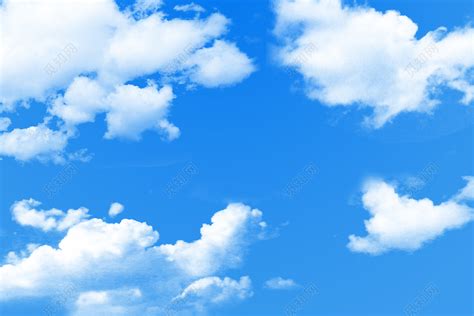 蓝色简约天空蓝天白云元素PNG素材免费下载 - 觅知网