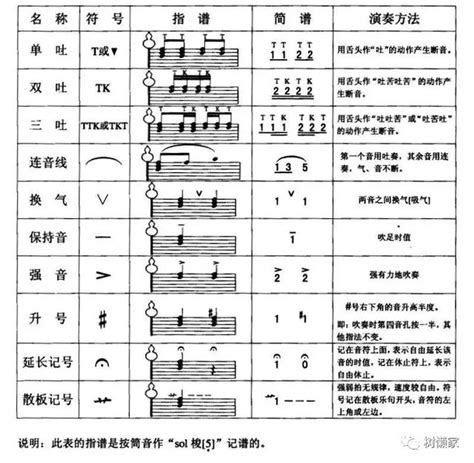 葫芦丝演奏符号及指法表大全__凤凰网