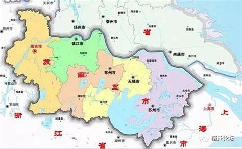 江苏的苏南，苏北，苏中分别有哪些城市。_