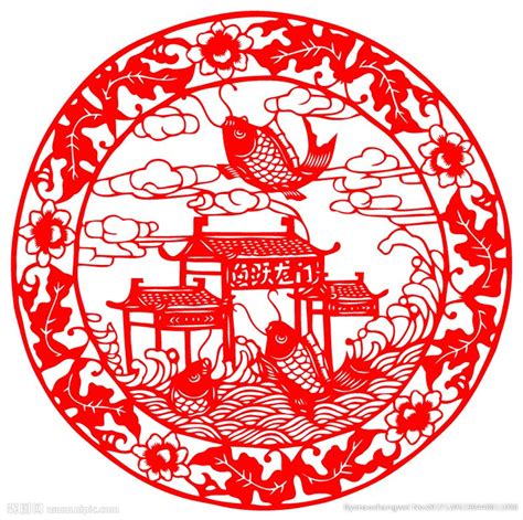 鱼跃龙门设计图__传统文化_文化艺术_设计图库_昵图网nipic.com