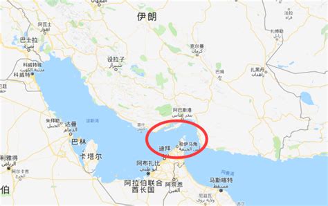 波斯湾地图图片
