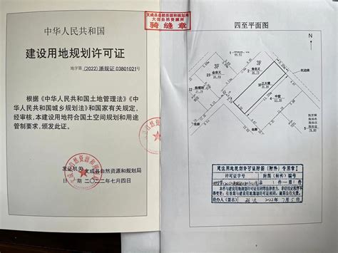 文成县自然资源和规划局建设用地规划许可证批后公布（王大德）
