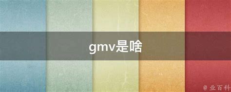 gmv是啥 - 业百科