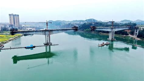 四川南充：嘉陵江上新建的大桥，好多人关心它的近况，是你家乡吗__财经头条