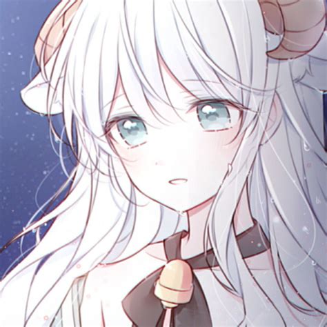 二次元手绘甜美女生头像