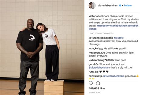 贝嫂（Victoria Beckham）与NBA球星沙奎尔·奥尼尔联手玩弄锐步系列 _名鞋网
