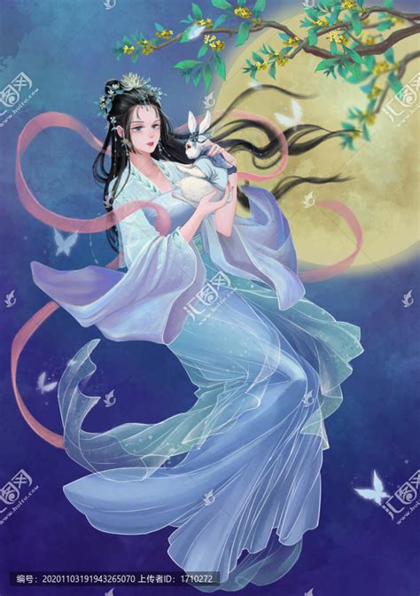 古风头像玉兔嫦娥女生版