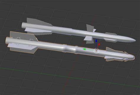 blender R27/R73导弹火箭3d模型素材资源免费下载-Blender3D模型库