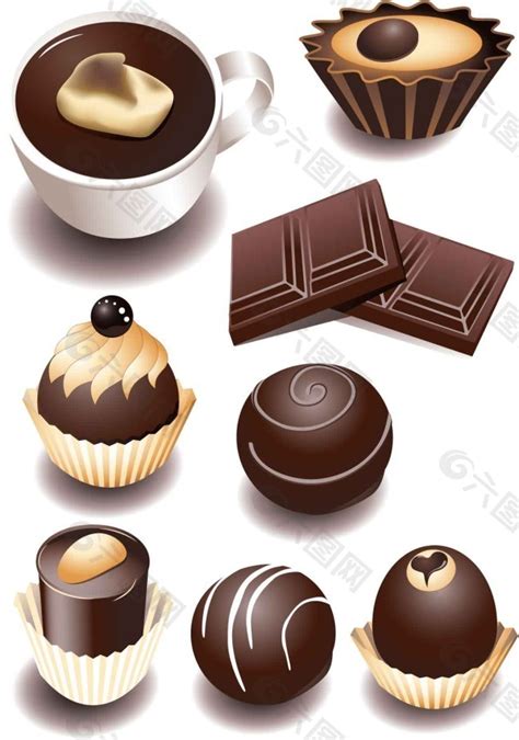 手绘卡通巧克力甜甜圈设计图__图片素材_其他_设计图库_昵图网nipic.com