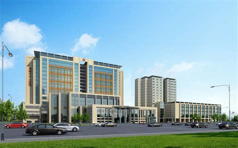 邯郸市中心医院3dmax 模型下载-光辉城市