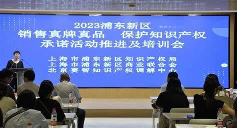 2023年上海浦东新区“销售真牌真品，保护知识产权”承诺活动推进及培训会