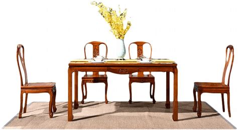 宅家全柚木桌新中式纯实木餐桌椅组合小户型餐厅家具1.5米6人饭桌-餐桌-2021美间（软装设计采购助手）